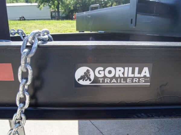 8.5x20 Deckover I-Beam Trailer (2) 5,200lb Axles Stand-Up Ramps - Image 11