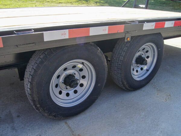 8.5x20 Deckover I-Beam Trailer (2) 5,200lb Axles Stand-Up Ramps - Image 14