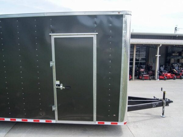 8.5x28 Charcoal Custom Enclosed Trailer (2) 7K Axles Storage - Image 12