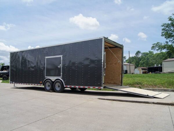8.5x28 Charcoal Custom Enclosed Trailer (2) 7K Axles Storage - Image 8