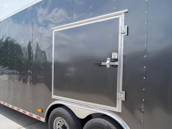 8.5x28 Charcoal Custom Enclosed Trailer (2) 7K Axles Storage - Image 11