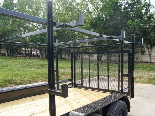 7x12 Straight Deck Utility Trailer (2) 3500lb Axle with 4ft Ladder Racks - Image 10
