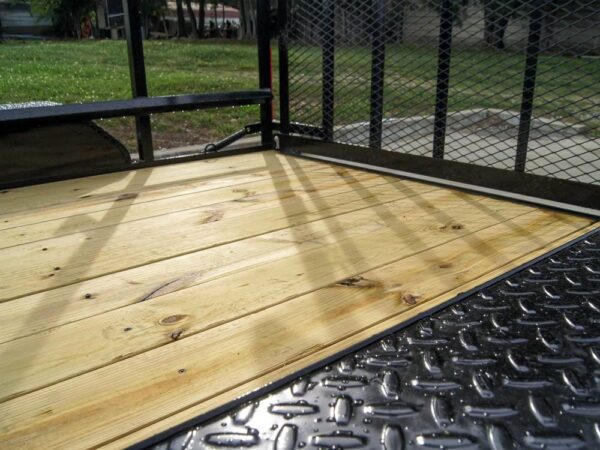 7x12 Straight Deck Utility Trailer (2) 3500lb Axle with 4ft Ladder Racks - Image 12