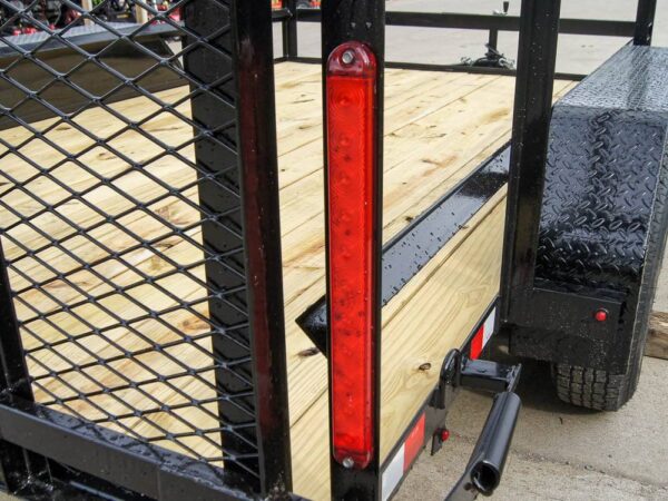 7x12 Straight Deck Utility Trailer (2) 3500lb Axle with 4ft Ladder Racks - Image 15