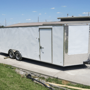 8.5x24 V-Nose Enclosed Trailer (2) 5,200lb Axles 10.4k GVWR