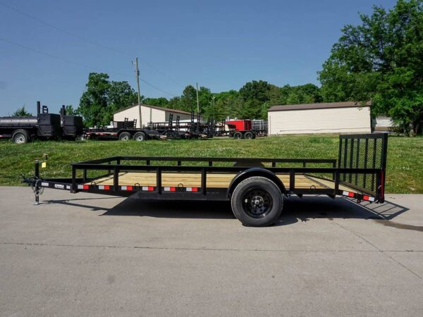 7x14 Dovetail Utility Trailer 3500lb Axle - Image 3