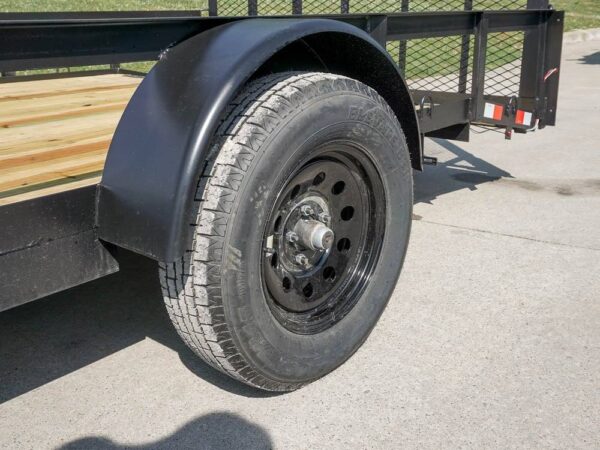 7x14 Dovetail Utility Trailer 3500lb Axle - Image 13