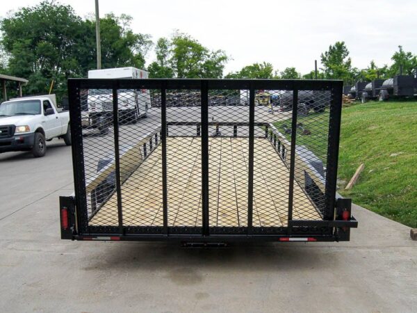 7x20 Straight Deck Utility Trailer (2) 3500lb Axles with Tall Gate - Image 4