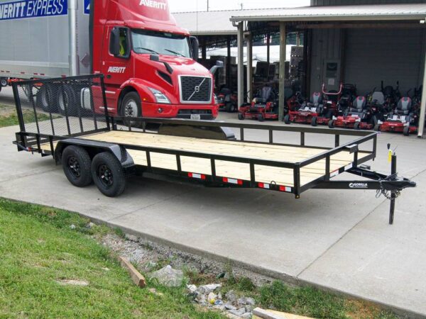 7x20 Straight Deck Utility Trailer (2) 3500lb Axles with Tall Gate - Image 7