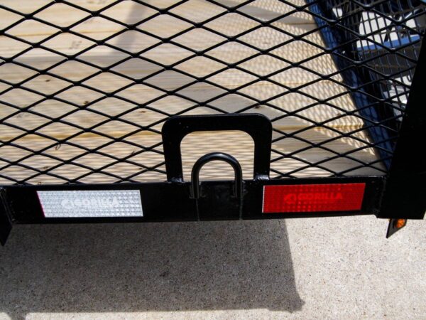 7x16 Powder Coated Straight Deck Utility Trailer with 6ft Mesh Sides (2) 3500lb Axles - Image 9