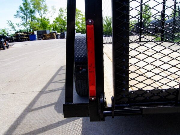 7x16 Powder Coated Straight Deck Utility Trailer with 6ft Mesh Sides (2) 3500lb Axles - Image 14