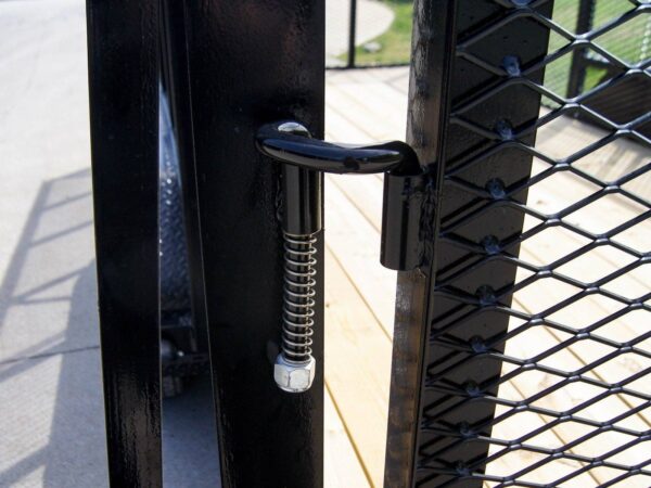 7x16 Powder Coated Straight Deck Utility Trailer with 6ft Mesh Sides (2) 3500lb Axles - Image 15