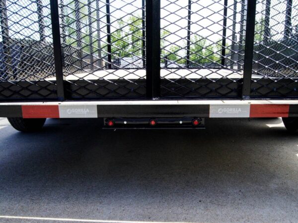 7x16 Powder Coated Straight Deck Utility Trailer with 6ft Mesh Sides (2) 3500lb Axles - Image 16