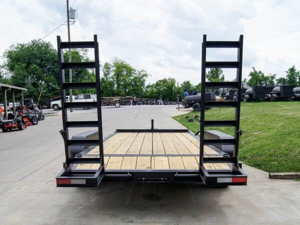 7x16 IBeam Equipment Trailer (2) 5200lb Axles with Stand-Up Ramps - Image 5