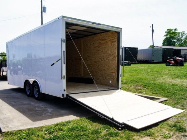8.5x20 White V-Nose Enclosed Trailer (2) 3500lb Axles - Image 9