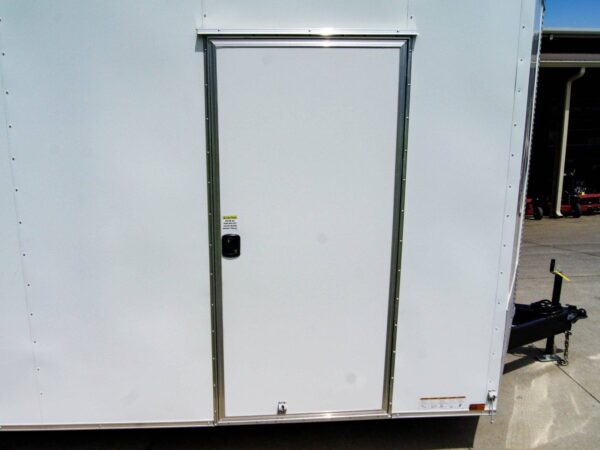 8.5x20 White V-Nose Enclosed Trailer (2) 3500lb Axles - Image 17