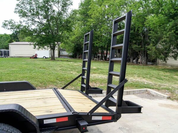 7x16 IBeam Equipment Trailer (2) 5200lb Axles with Stand-Up Ramps - Image 13