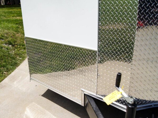 8.5x20 White V-Nose Enclosed Trailer (2) 3500lb Axles - Image 18