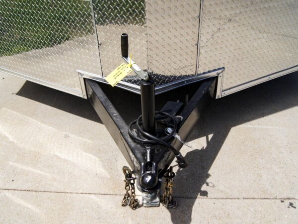 8.5x20 White V-Nose Enclosed Trailer (2) 3500lb Axles - Image 19