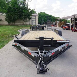 7x18 I-Beam Equipment Trailer (2) 7K Axles Stand-Up Ramps