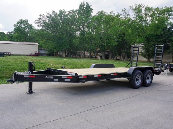 7x18 I-Beam Equipment Trailer (2) 7K Axles Stand-Up Ramps - Image 2