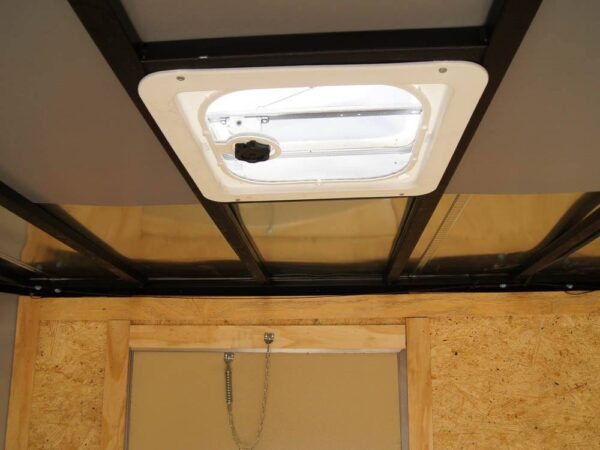 7x18 Hybrid Flat-Nose Enclosed Trailer with 4ft Mesh Deck Storage - Image 16