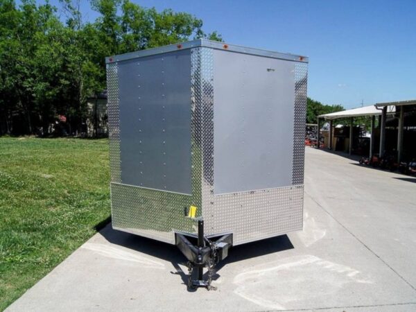 8.5x24 Two Tone-Black/Silver Enclosed Trailer (2) 5200lb Axle Storage - Image 2