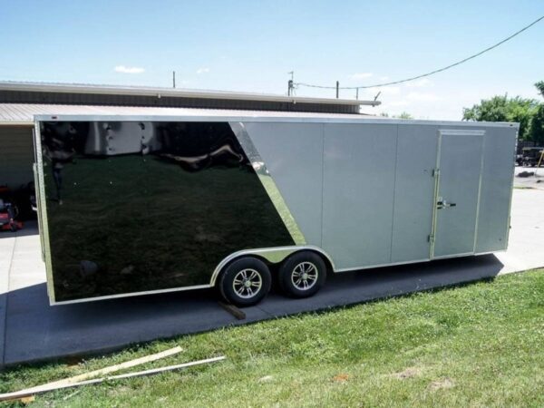 8.5x24 Two Tone-Black/Silver Enclosed Trailer (2) 5200lb Axle Storage - Image 7