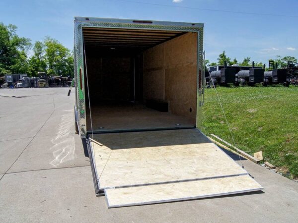 8.5x24 Two Tone-Black/Silver Enclosed Trailer (2) 5200lb Axle Storage - Image 16