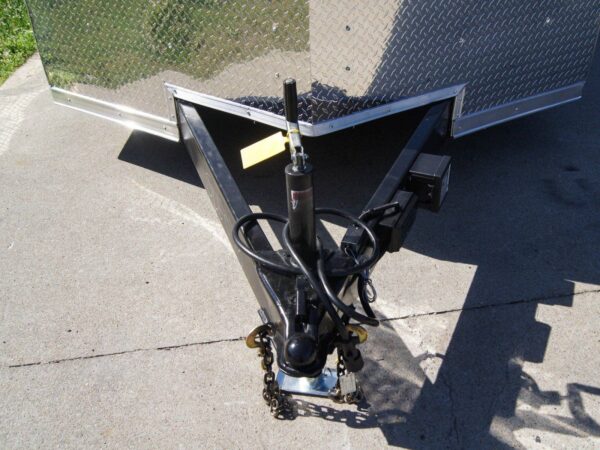 7x20 Black Enclosed Hybrid Trailer with 48'' Side Ramp - Image 9