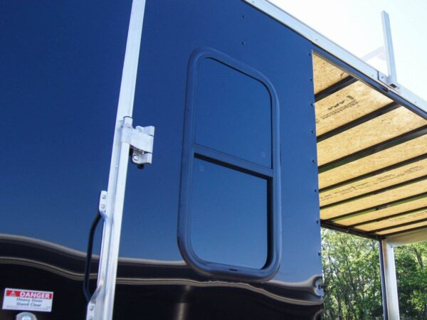 7x20 Black Enclosed Hybrid Trailer with 48'' Side Ramp - Image 13