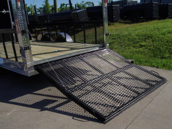 7x20 Black Enclosed Hybrid Trailer with 48'' Side Ramp - Image 26