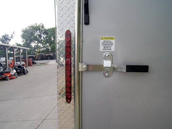 8.5x20 Silver Enclosed Trailer V-Nose (2) 5,200lb Axles Storage - Image 8