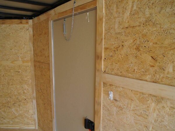 8.5x20 Silver Enclosed Trailer V-Nose (2) 5,200lb Axles Storage - Image 10