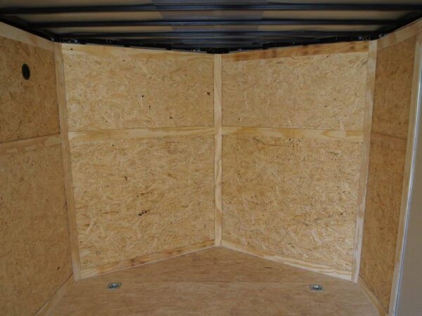 8.5x20 Silver Enclosed Trailer V-Nose (2) 5,200lb Axles Storage - Image 11