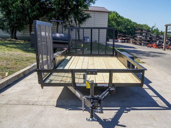 7x14 Straight Deck Utility Trailer with Side Gate (2) 3500lb Axles - Image 2