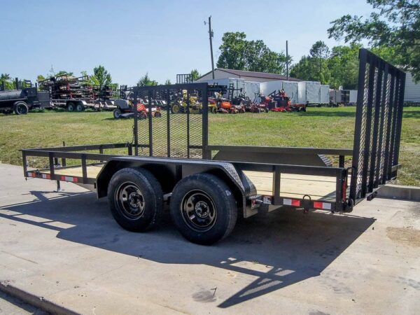 7x14 Straight Deck Utility Trailer with Side Gate (2) 3500lb Axles - Image 5