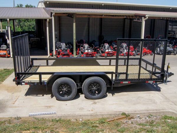 7x14 Straight Deck Utility Trailer with Side Gate (2) 3500lb Axles - Image 8