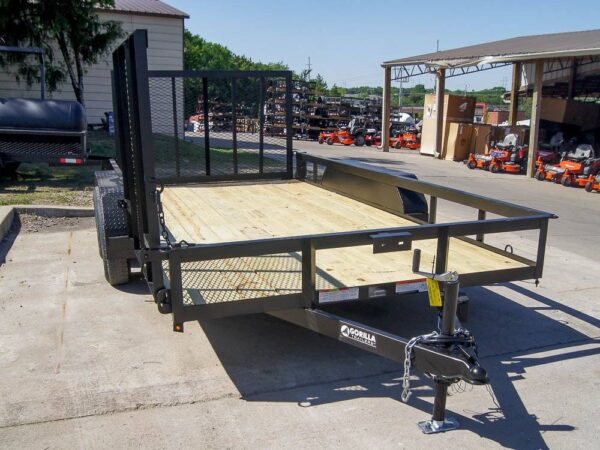 7x14 Straight Deck Utility Trailer with Side Gate (2) 3500lb Axles - Image 9