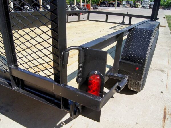 7x14 Straight Deck Utility Trailer with Side Gate (2) 3500lb Axles - Image 15