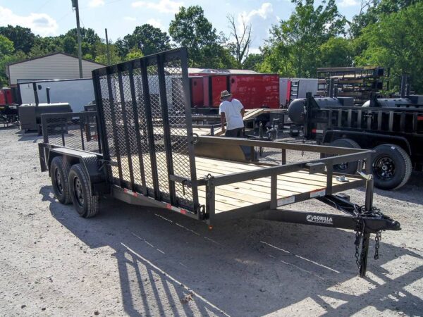 7x16 Dovetail Utility Trailer with Side Gate (2) 3500lb Axle 7k GVWR - Image 7