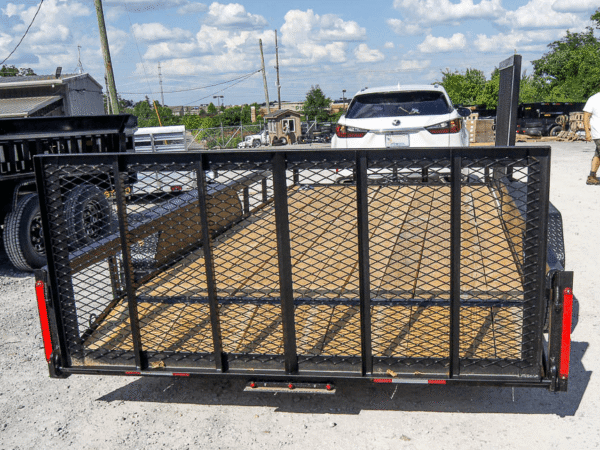7x16 Dovetail Utility Trailer with Side Gate (2) 3500lb Axle 7k GVWR - Image 3