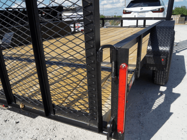 7x16 Dovetail Utility Trailer with Side Gate (2) 3500lb Axle 7k GVWR - Image 6