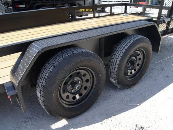 7x16 Dovetail Utility Trailer with Side Gate (2) 3500lb Axle 7k GVWR - Image 8