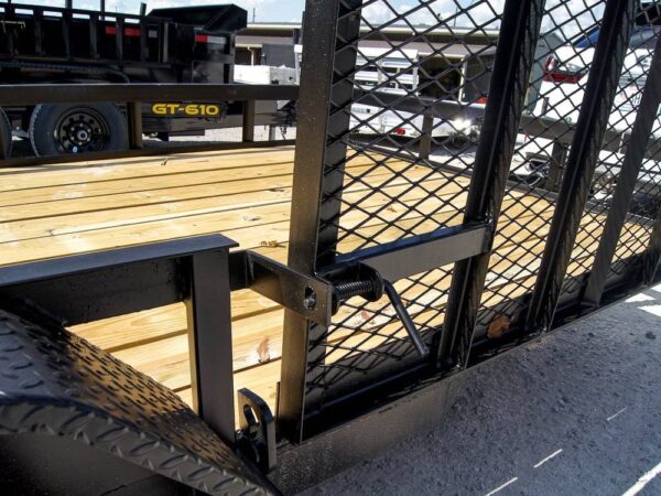 7x16 Dovetail Utility Trailer with Side Gate (2) 3500lb Axle 7k GVWR - Image 9