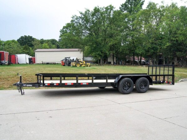 6.4x20 Dovetail Utility Trailer (2) 3500lb Axles - Image 3