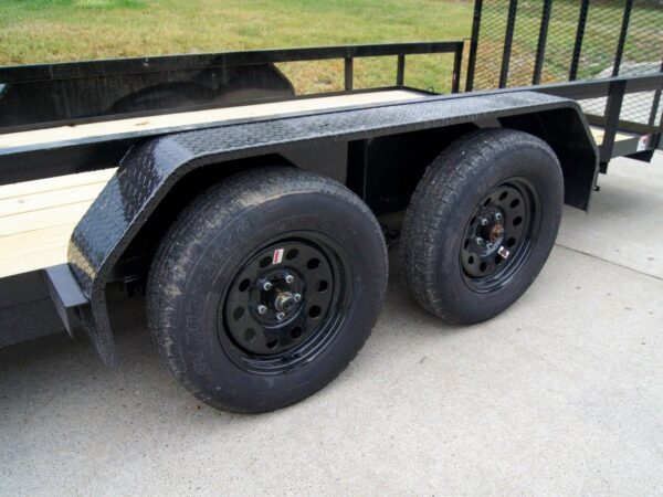 6.4x20 Dovetail Utility Trailer (2) 3500lb Axles - Image 12
