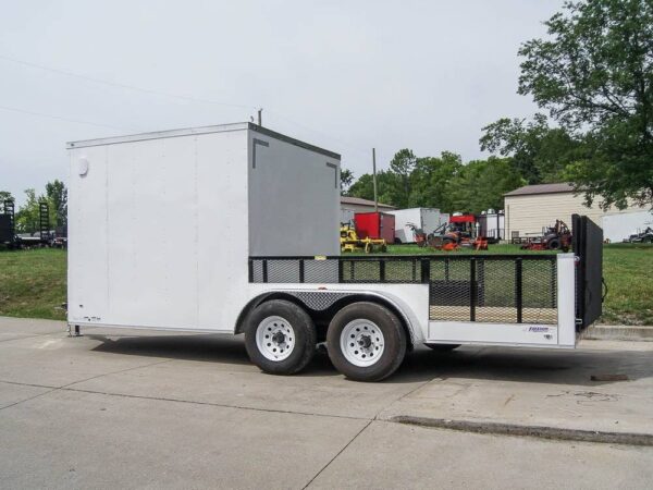 7x18 Hybrid Enclosed Trailer with Side Door (2) 5,200lb Axles Storage - Image 3