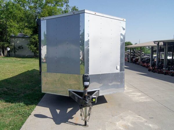 8.5x24 Custom Silver Enclosed Trailer ATP Floor (2) 5200lb Axle Storage - Image 2