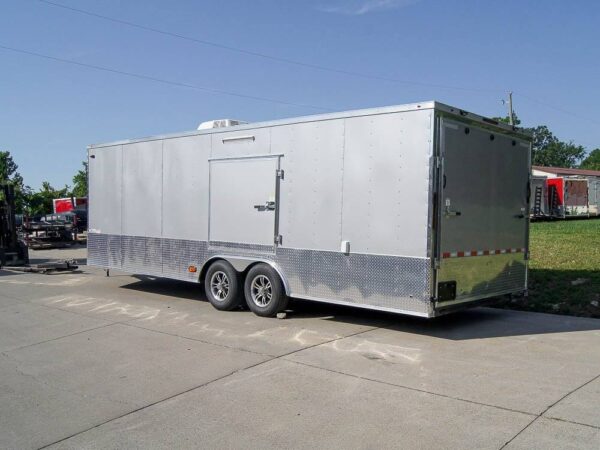 8.5x24 Custom Silver Enclosed Trailer ATP Floor (2) 5200lb Axle Storage - Image 3